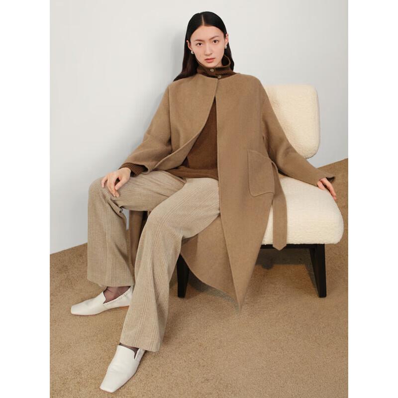 Jiu Zi Anna Kou Women's Belted Double-Faced Wool Long Coat