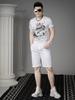 2025 Summer New Trendy Brand Dragon Totem Print Rhinestone Short-Sleeve T-Shirt Men's Casual Top Half-Sleeve Tee Shirt