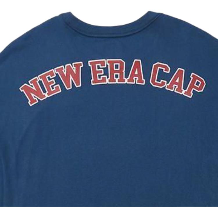 New Era FW23 Retro College Style Lightweight Pullover Sweatshirt Unisex Sweatshirt Navy-Blue 13789204