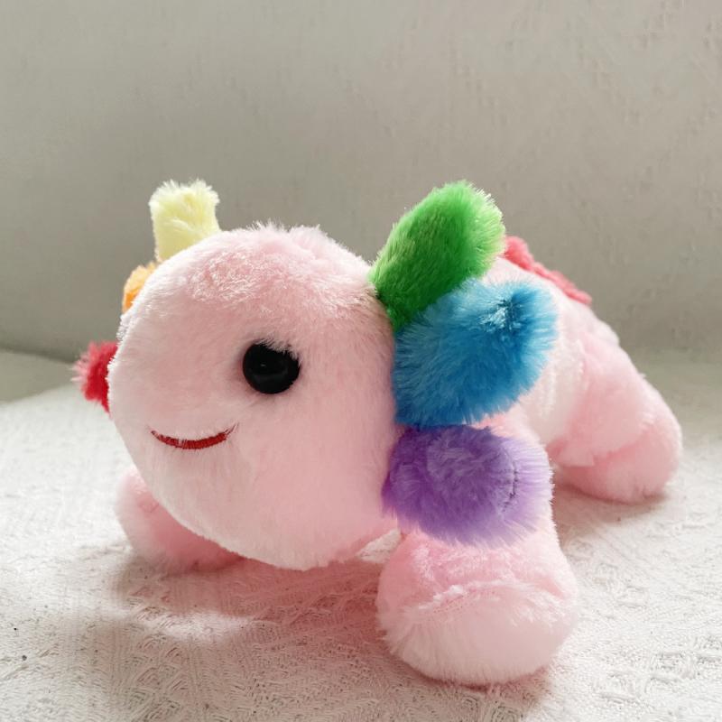 Rainbow Axolotl Plush Playthings Cute And Charming Stuffed Animal Axolotl Plushie Toy Emotional Support Axolotl Pink Gentle plus Adorable designed