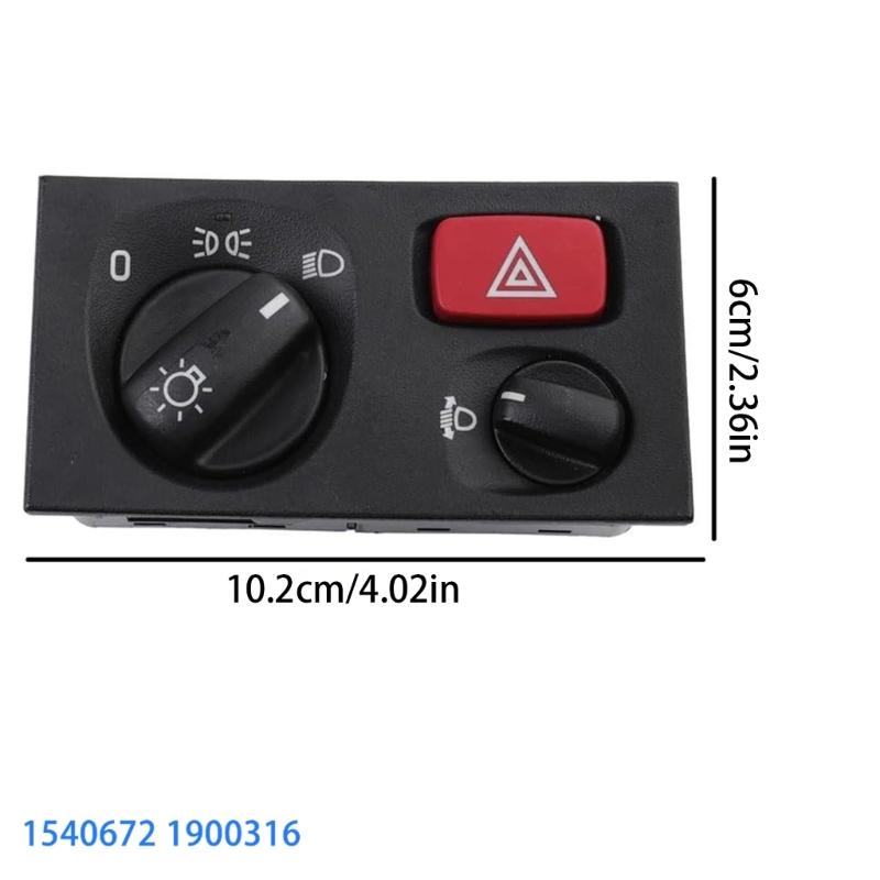 Plastic Dashboard Switches Panel for Trucks Headlight Control 1540672 1900316 2252075 2001451 1680730 1801707 2008142