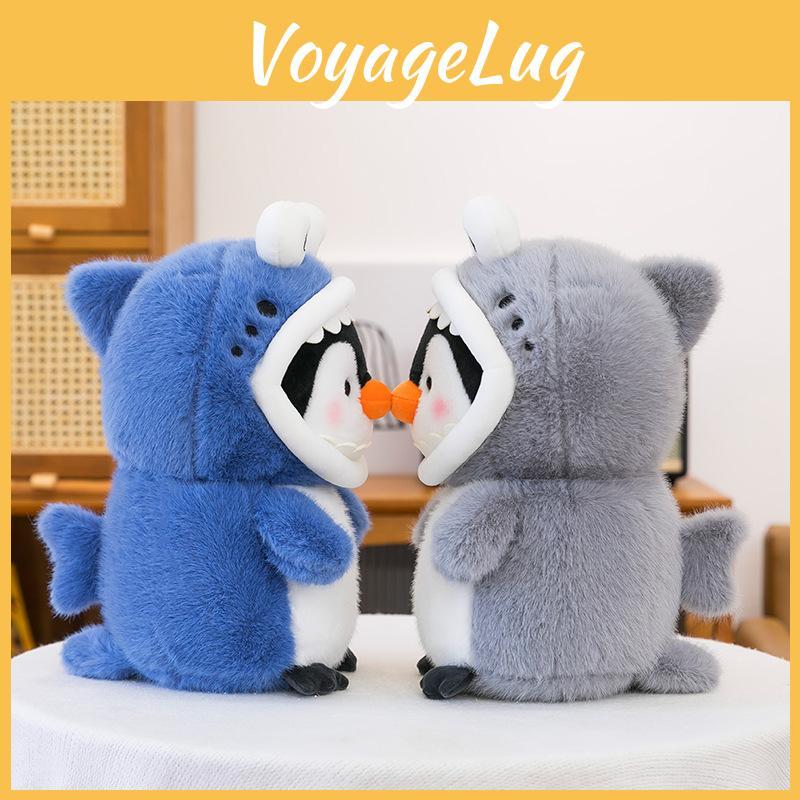 Transforming Shark Penguin Animal Plush Toy Kids Sleep Pillow Home Decor Gift