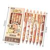 6pcs Cute Capybara Gel Pens Set Kawaii Aesthetic Stationery Gift Quickly-Drying Blue Ink Erasable Pens Office School Supplies