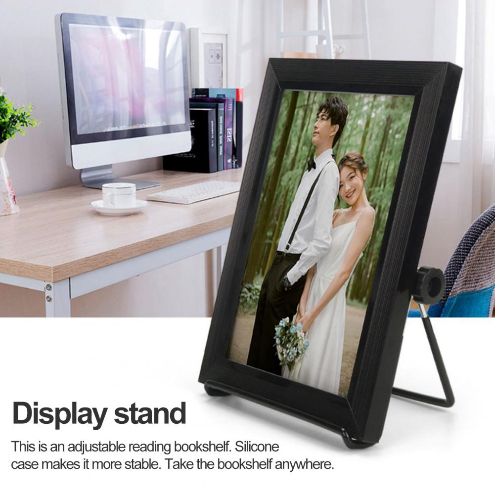 Magazine Display Stand Adjustable 160-degree Dish Rack Plate Bowl Picture Frame Photo Holder Display Stands Home Decor