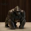 Sophisticated Space Styling 3D Printed Gorilla Sculpture Ornament Minimalist Modern Art Figurine with Strength Expression Decor Detailed Texture