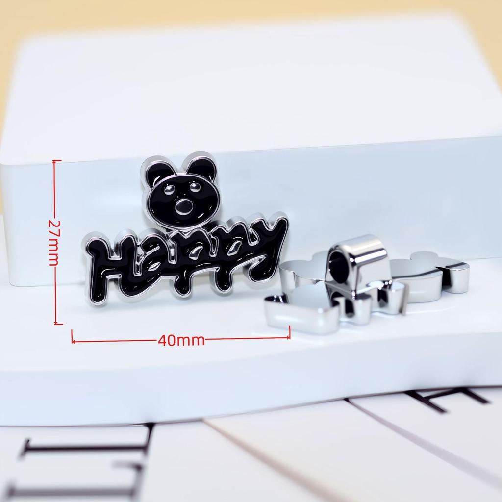 Elegant Matte Silver Teddy Bear Heart Strawberry Jewelry Hair Accessories with Handmade Details