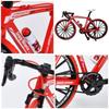 MORYTRADE Bicycle Toy Road Bike Model Diecast Car Road Racer Assembly Type Yellow
