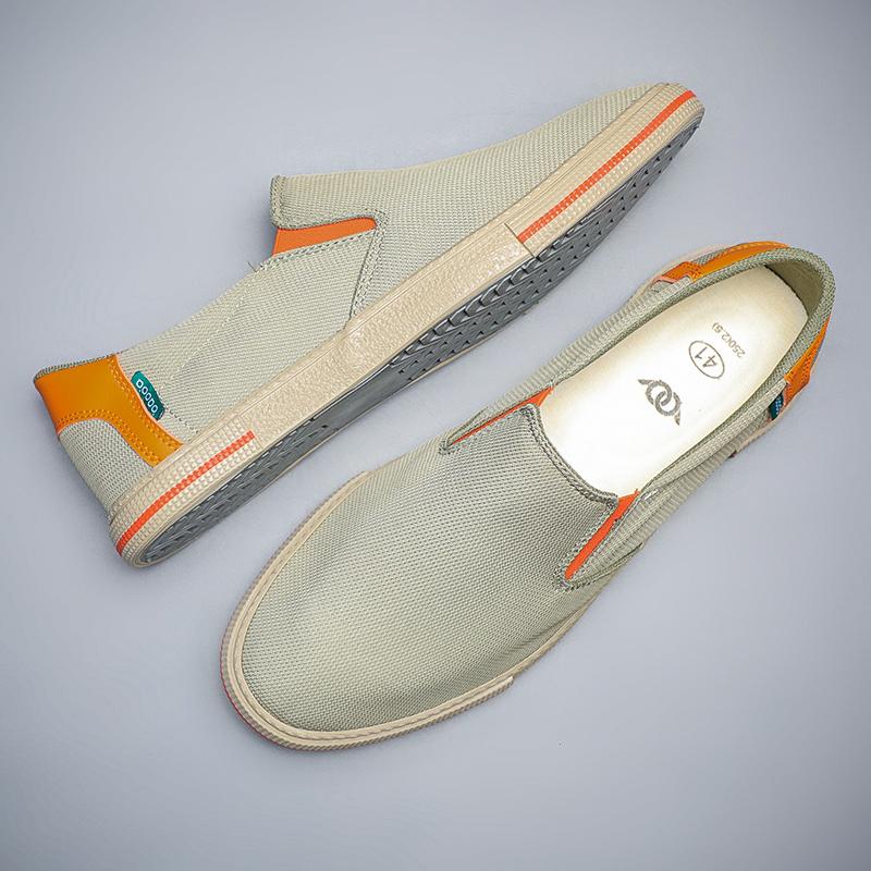 Fashion Mens Shoes Non Slip Casual Sneakers Slip on Comfortable Light Walking Shoes for Unisex Women Flats Soft Canvas Shoes BD24061