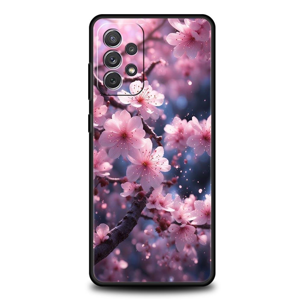 Cherry Blossoms Phone Case For Samsung Galaxy A17 A07 A55 A35 A25 A15 A05s A33 5G A31 A23 A21s A13 A11 A41 A73 A53 A51 A71 Cover