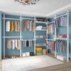 Telescopic Floor-Standing Clothes Rack Pole, 38mm Diameter, No-Drill, with Track for Home Use, Drying, Bedroom, Balcony, and Curtain Hanging