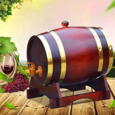 Anmu 3L Wooden Oak Aging Barrel for Wine & Spirits