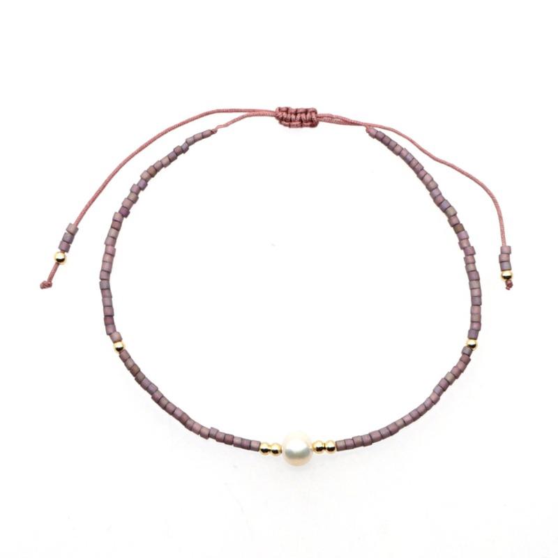 Bohemian Bracelet, Natural Stone Ladies Bracelet, Rice Bead Beaded Bracelet, Hand-woven.