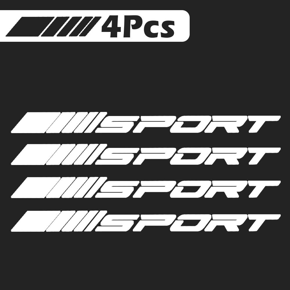 

4 шт., спортивная наклейка на колесо автомобиля белый