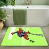 1pc of Polyester 2D Flat Printed Marvel Doormats Featuring Deadpool, a Soft Flannel Welcome Rug, an Ultra-Comfortable Floor Ma
