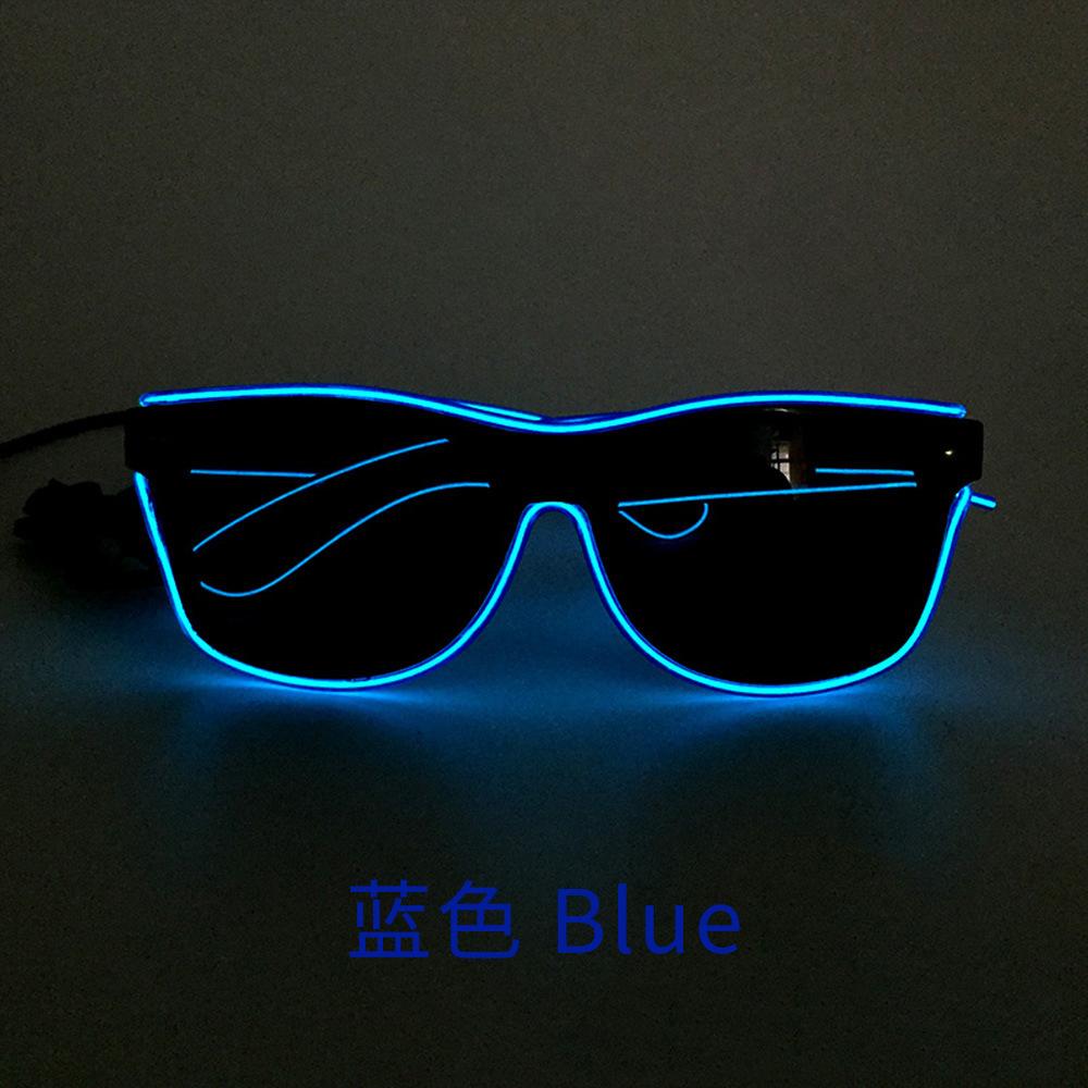 Fancyfamily 1PC Halloween Fluorescent LED Luminous Eyeglasses Sunglasses Party Props