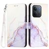Per Xiaomi Redmi 15C 4G (171mm) Custodia con Cinturino Motivo Marmo Copertura in Pelle per Telefono Porta Carte
