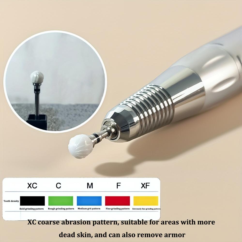 1 PC Professional Ceramic Nail Drill Bit - Heavy Duty Nail Drill Bit with Precision Cutting Edge for Gel Polish, Acrylic, Dead Gloss Beige Removal