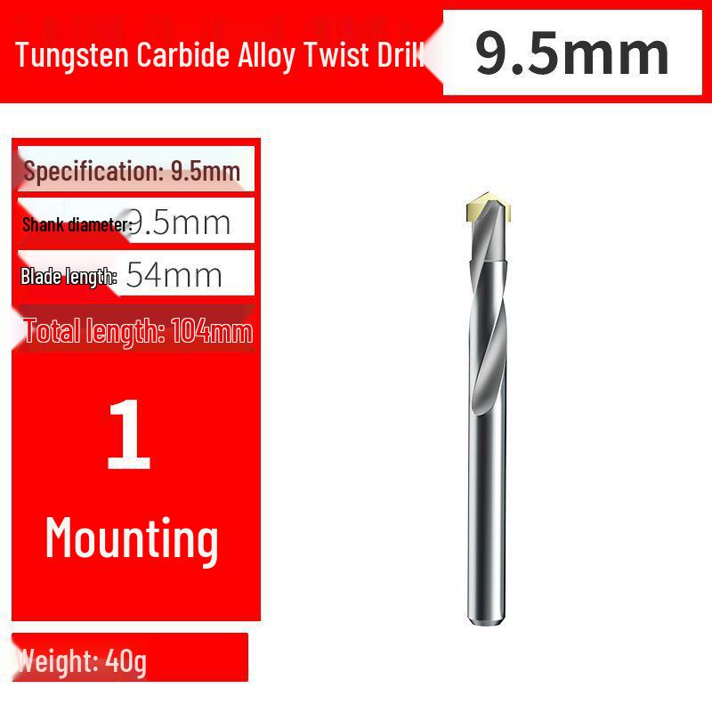 Premium Tungsten Steel Alloy Drill Bit - Super Hard, Stainless Steel Twist for Drilling