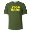 Stop Wars Printing‘s T-shirt Street Casual Breathable Tees 100% Cotton Funny Tops Street Oversized T-Shirts For Women