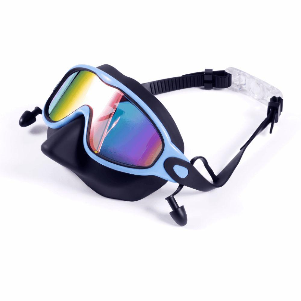 UV Protection Swimming Goggles Wide View Diving Goggles Nose Cover Swim Goggles Water Sports
