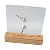 2 in 1 Sauna Thermometer Hygrometer with Wood Base Wall Mountable Freestanding Hygrothermograph for