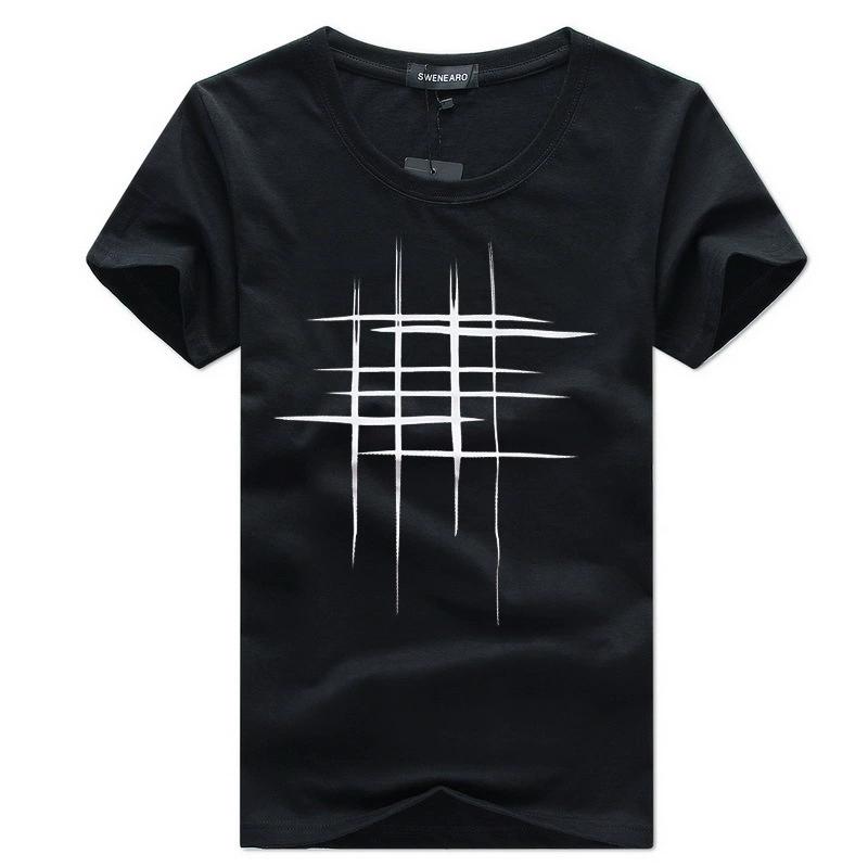 Large Short Sleeved T-shirt Men's Top Half Sleeve Cross Shaped