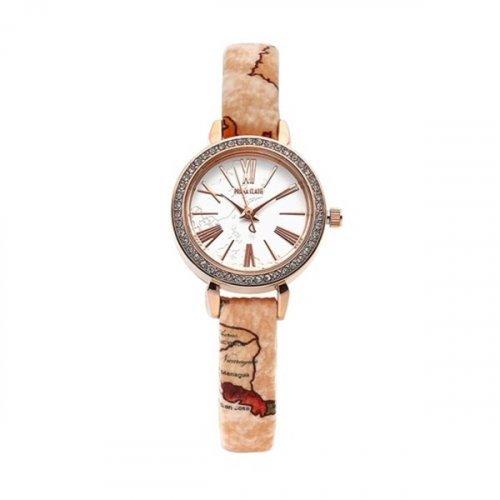 [PRIMA CLASSE] PRIMA CLASSE Women s Leather Band Fashion Watch PCL19025L D/RG FREE