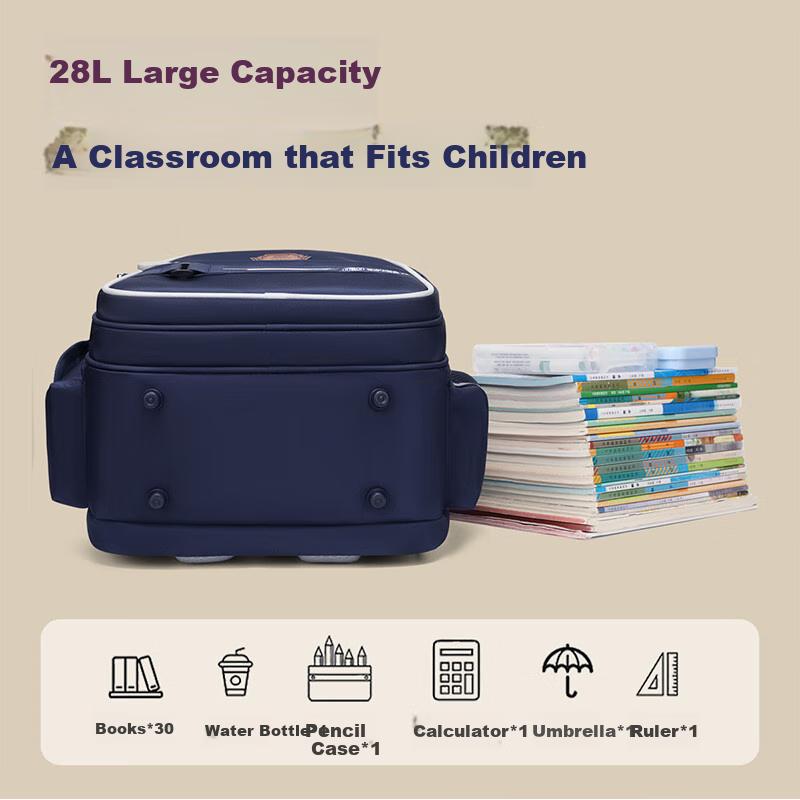 Dijiuchengbao Schoolbag for Primary School Students Grades 3-6, Stress-Relieving Children's Backpack,