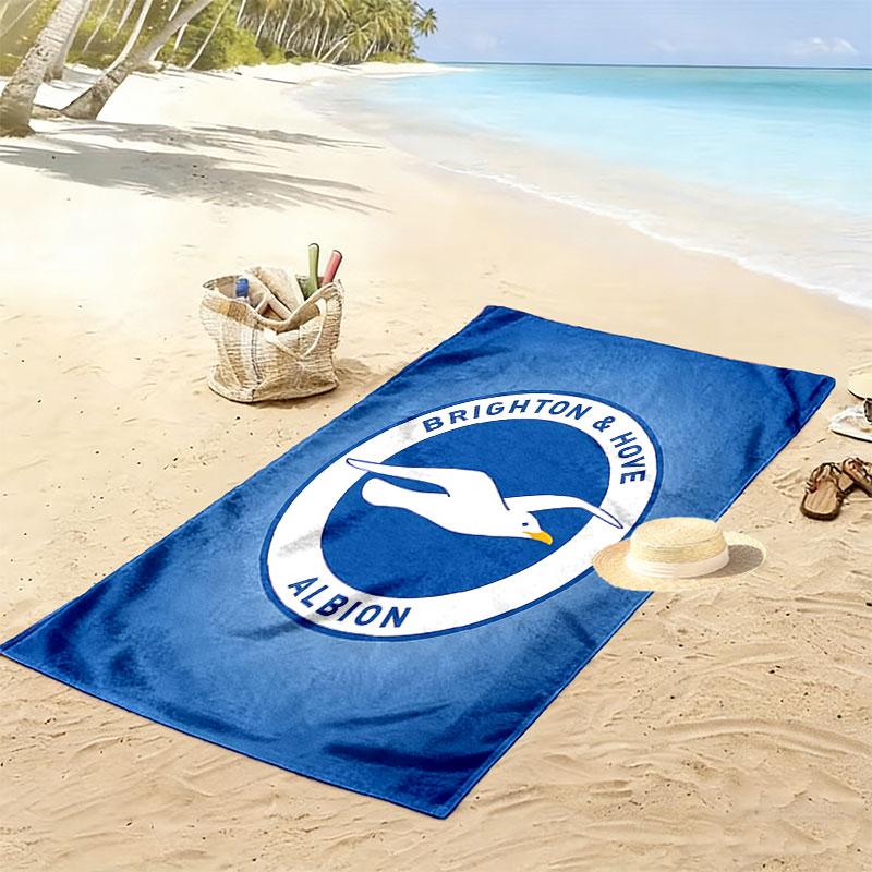 Brighton Print Beach Towel, Large Soft Quick Dry Towel for Beach Camping Swimming