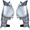 Steel Warrior Paulton Medieval Shoulder Armor - Dark Steel, 30 Cm Height, Adjustable