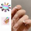 French Nail Plate Model for Manicure Design Fashion Professional Stainless Steel Nails Accessories