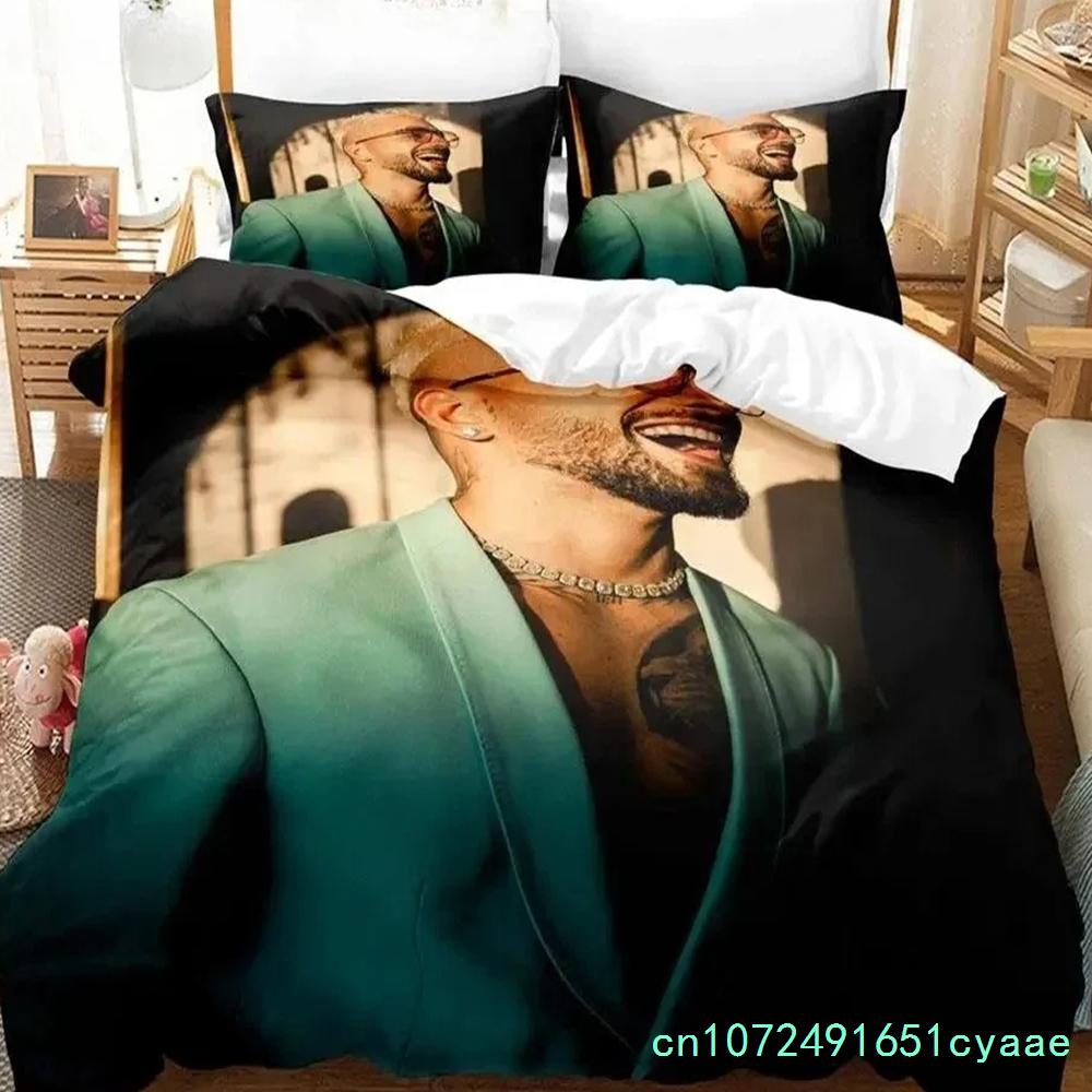 Maluma 3D Print Hip Hop Bedding Set For Bedroom Soft Modern Bedspreads Comefortable Kids Duvet Cover Quilt Cover And Pillowcase