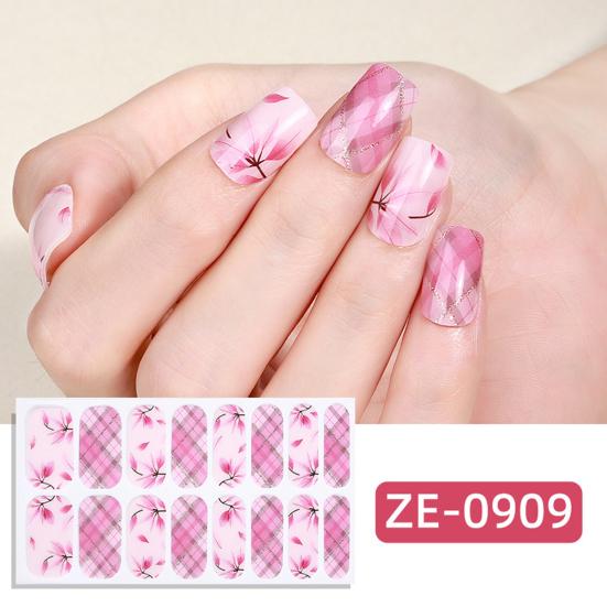 Třpytivé gelové proužky na nehty s pilníkem Snadno se aplikují a odstraňují Samolepicí nálepka na nehty Decal pro ženy Domácí manikúra DIY Zábal na nehty