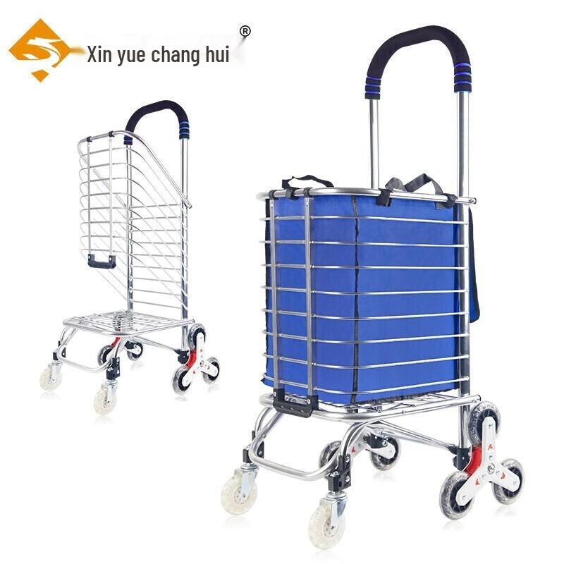 Folding Stair Climbing Shopping Cart