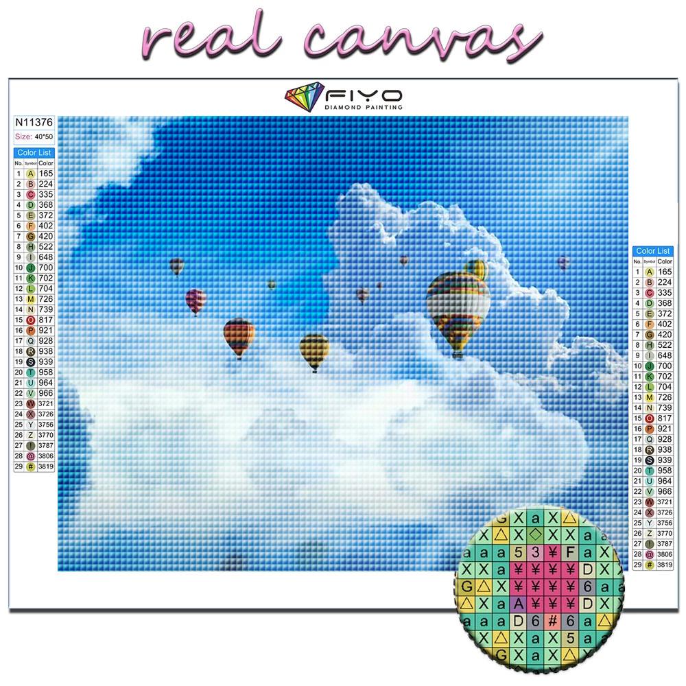 5D DIY Diamond Painting Hot Air Balloon Cross Stitch Diamond Art Embroidery  Mosaic Home Deco