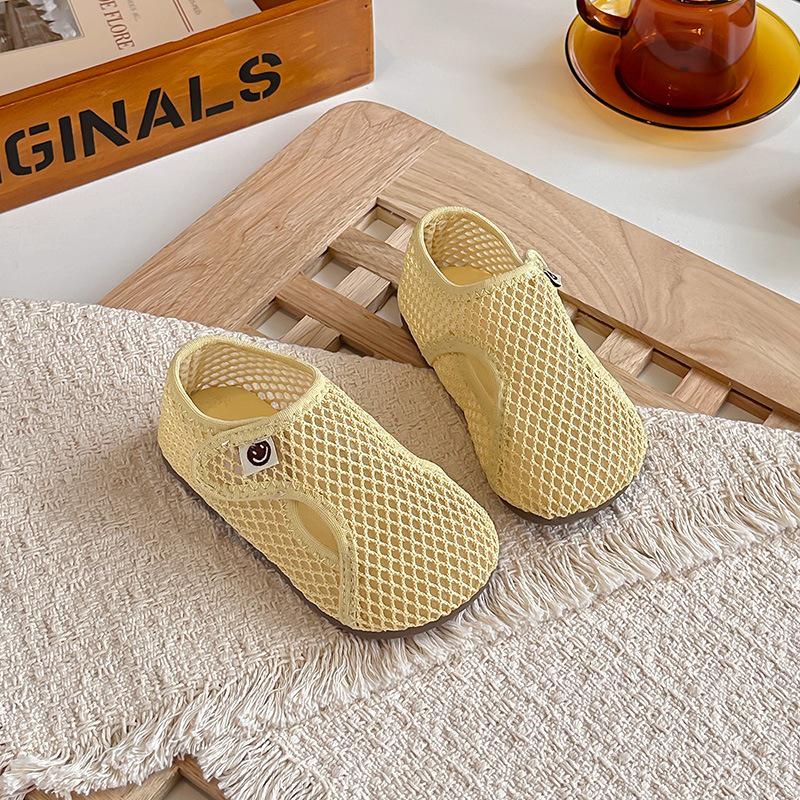 Children s Mesh Running Shoes - Breathable Korean Style, Soft Sole for Boys & Girls, Summer Sport Sneakers 2026 21 жёлтый