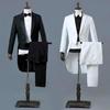 Herren-Frack, Mantel, Anzüge, Hosen, Sets, modisch, Blazer, formelle Kleidung, Hochzeit, Abschlussball, Smoking, Kostüm-Outfit
