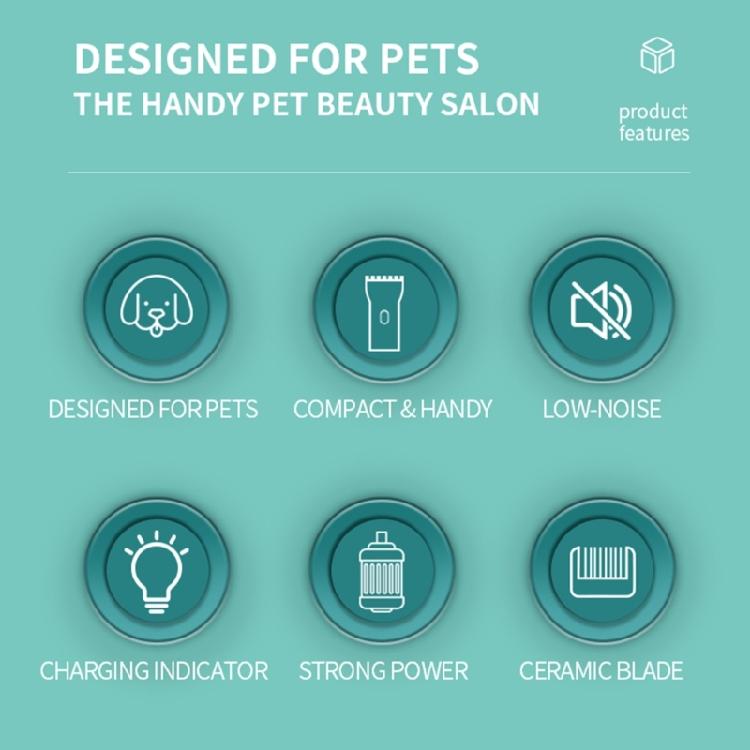 Elektrische Tierhaarschneider Hundeshaarschneider für Hunde Wiederaufladbarer Trimmer Haarschnitt