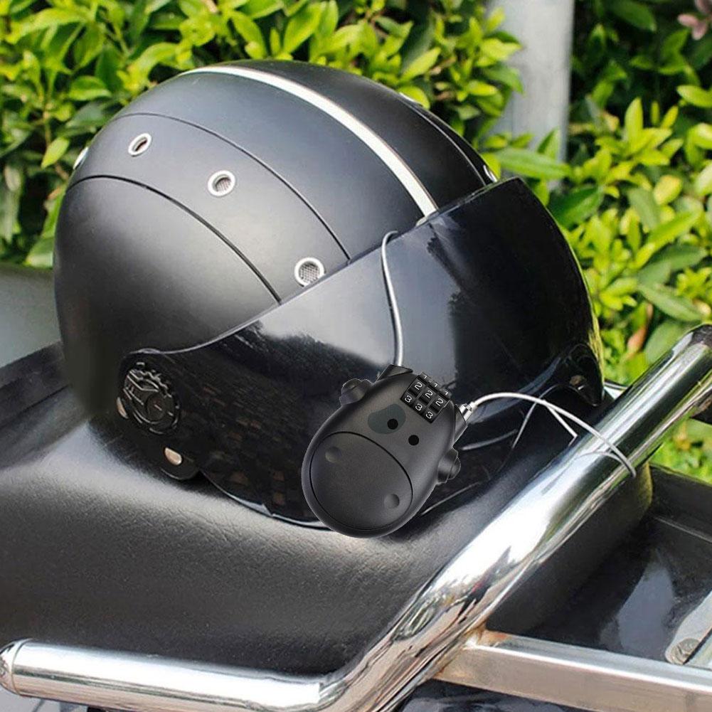 Motorcycle Helmet Password Lock Telescopic Wire Rope Code Lock Steel Cable Suitcase Car Sled Bicycle Password Lock For Bike
