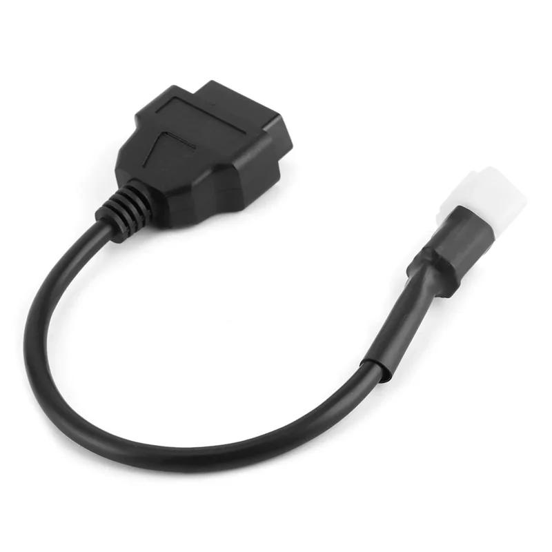 Diagnostics 6 Pin To OBD2 16 Pin Adaptor OBD Diagnostic Cable For DELPHI ECU For Benelli Motorcycle Fault Detection Connector
