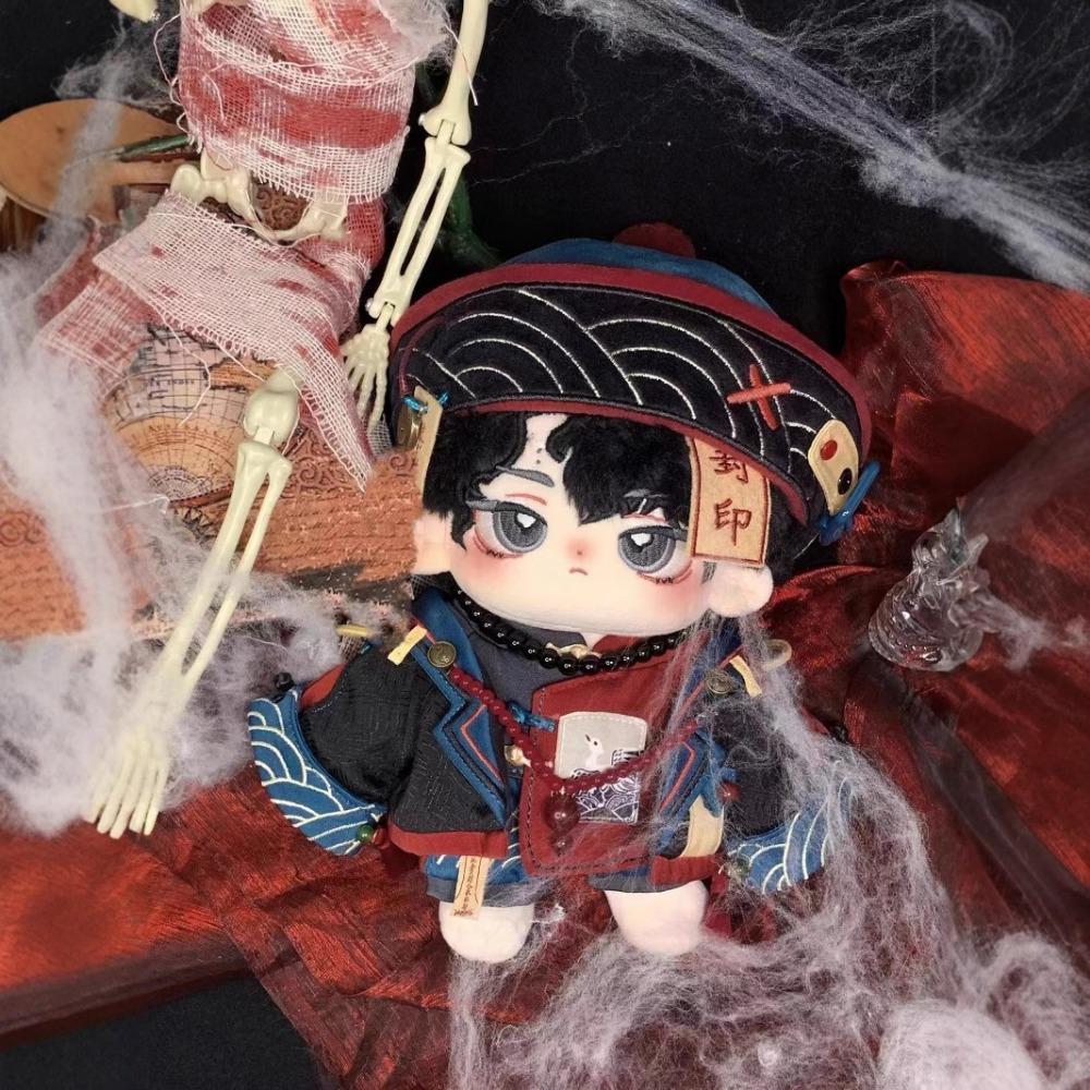 20cm Doll Clothes Halloween Costumes Zombie of The Qing Dynasty Dress Up Doll Accessories Sitting Party Changing Dress Game Toys