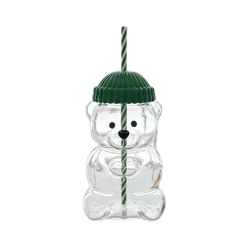 Glass Bear Cup Limited Edition Glass Cup Cute Bear Water Cup Coffee Cup