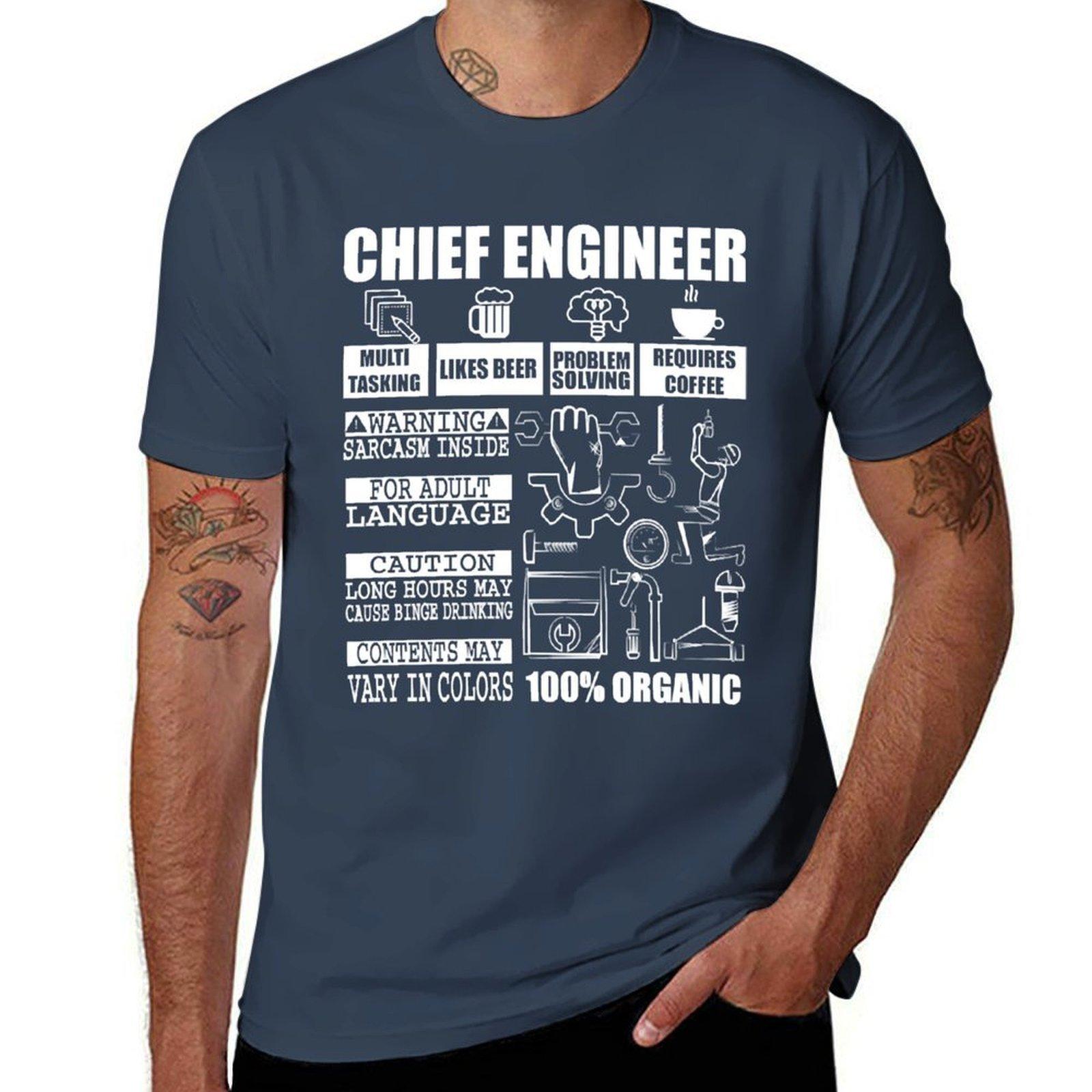 I Am A Chief Engineer TShirt Work Casual Loose Fit TShirt S