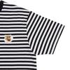 ONITSUKA TIGER T-Shirt Comfortable Simple Versatile Striped Short Sleeve Unisex Tops Black White 2183B430-001