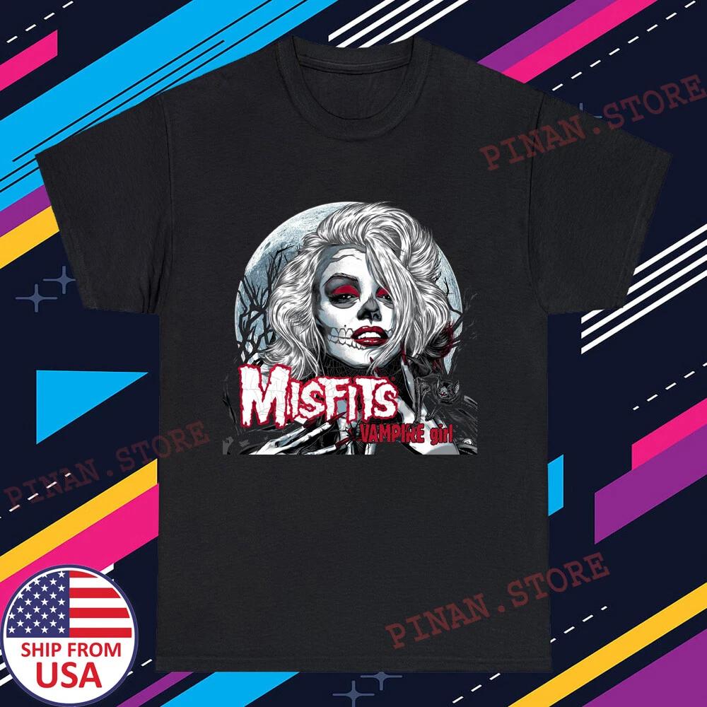 The Misfits Vampire Girl Men s Black Size S-5XL 4XL
