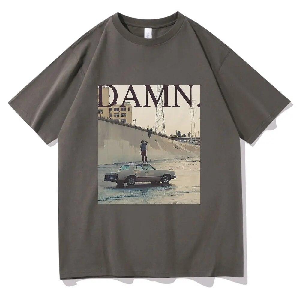 Camisetas del rapero Kendrick Lamar Damn, camiseta Retro del álbum Mr Morale & The Big Steppers, camisetas de algodón de gran tamaño Unisex para mujer, ropa de calle