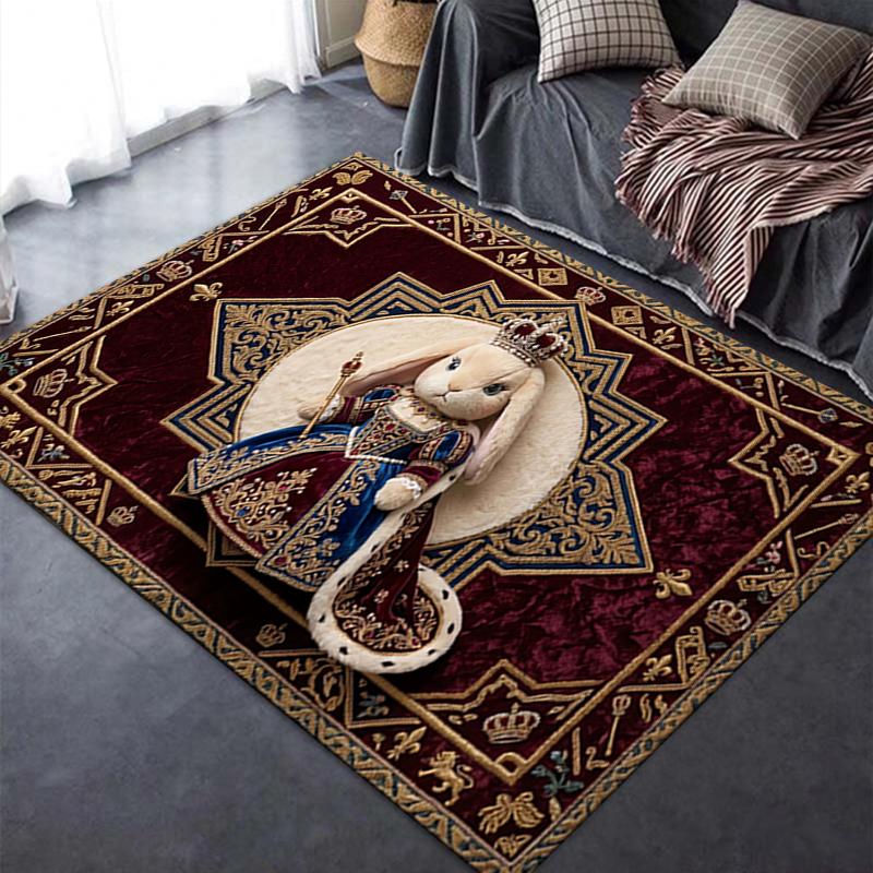 2025 New Cute Rabbit Carpet Rug for Living Room Bedroom Home Sofa Decoration,Kids play Non-slip Floor Mat07