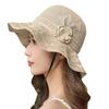 Hat Female Sun Protection Sun Hat Hollow Breathable Bucket Hat Outdoor Travel Sun Protection Beach Sun Hat