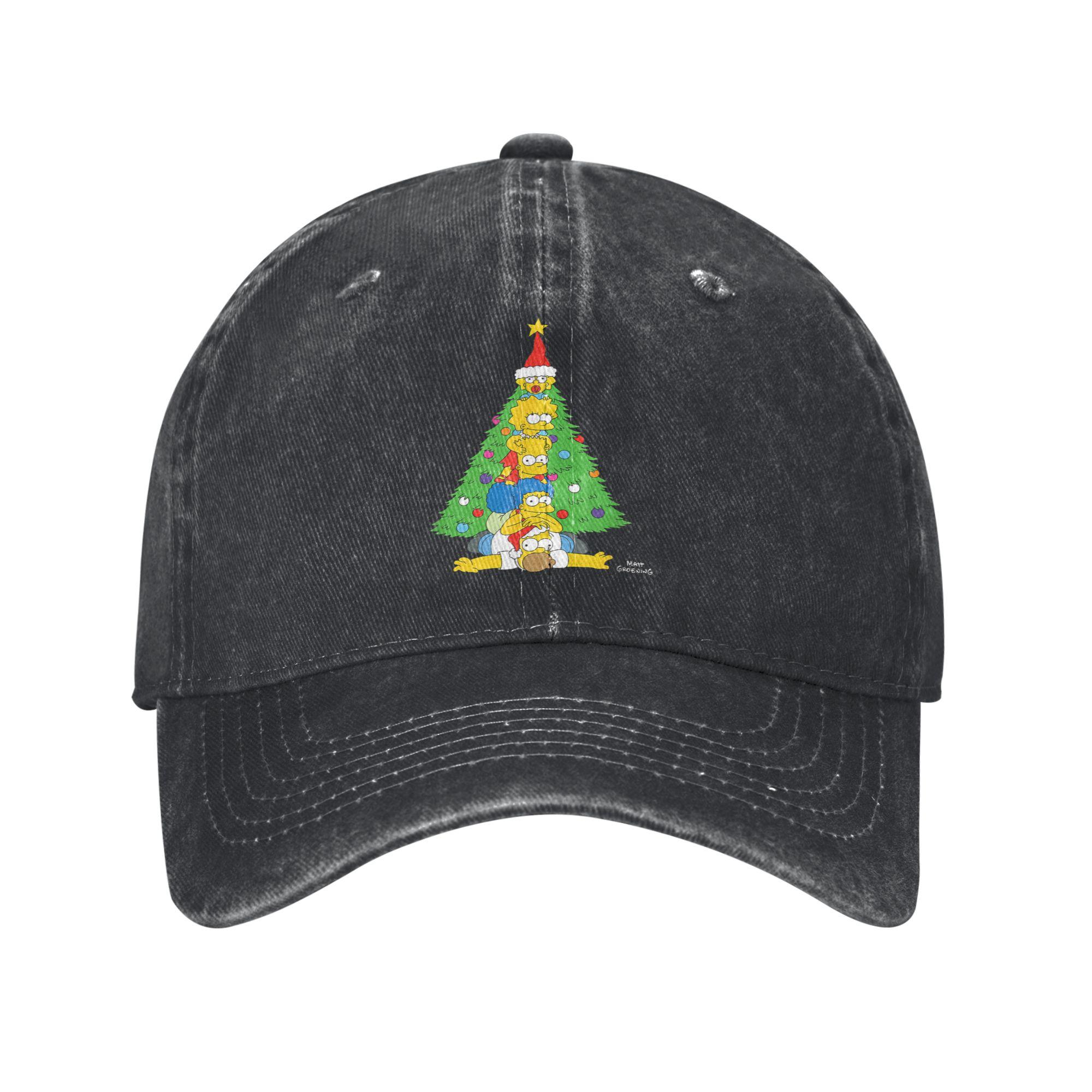 The Ssimpson Tree Stack Washed Baseball Cap Stylish Sun Trucker Hat Summer Unisex Unisex Hiking Fishing Baseball Caps One Size