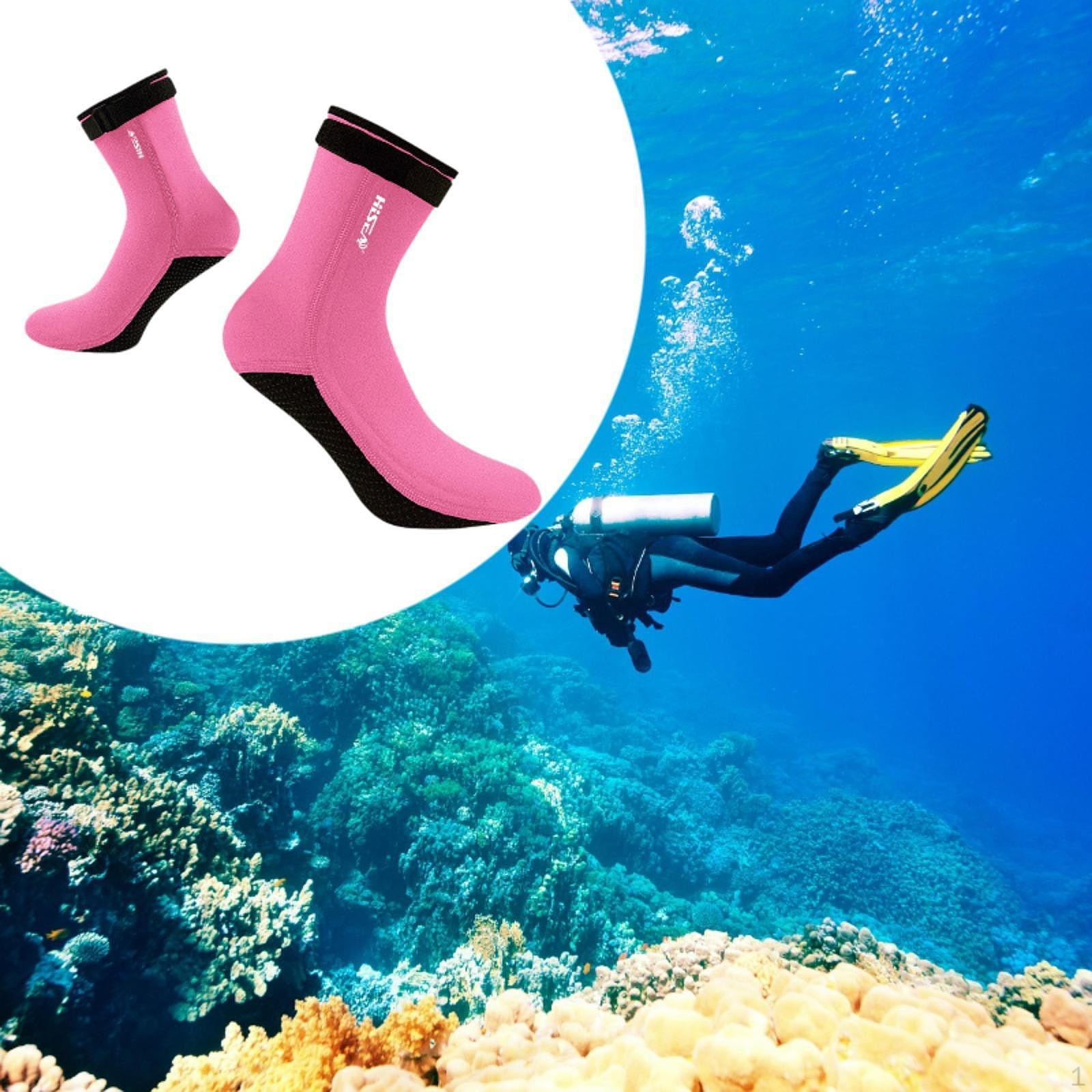 

3 мм неопреновые носки дайвинг фитнес аксессуары оборудование мягкий гидрокостюм для плавания Pink S